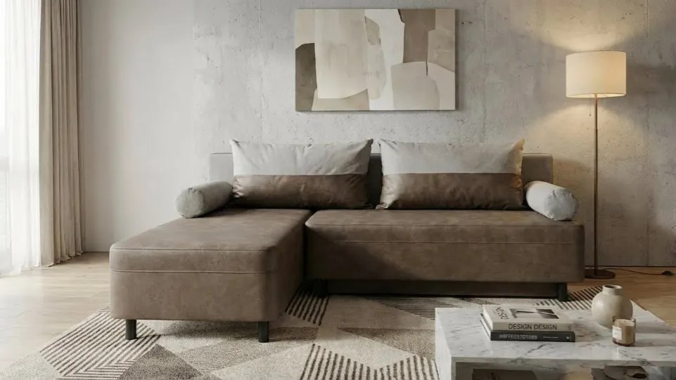 Разтегателен ъглов диван Реал