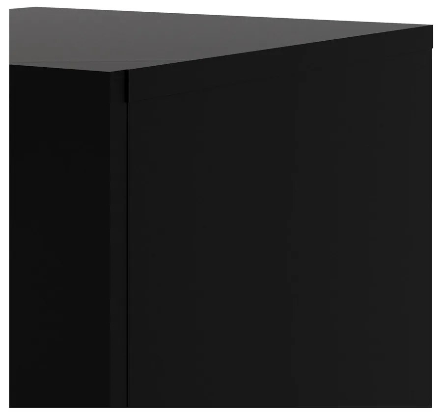 Черно нощно шкафче Pepe - Tvilum