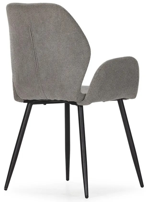 Сиви тапицирани трапезни столове в комплект 2 бр. Ansu – Marckeric