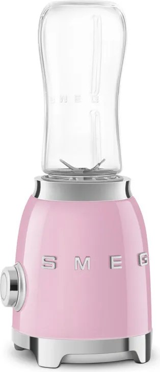 Блендер Smeg PBF01PKEU, 300W, 2x 600 мл, 20000-24000 об/мин, Противоплъзгаща основа, Без BPA, Неръждаема стомана, Розов