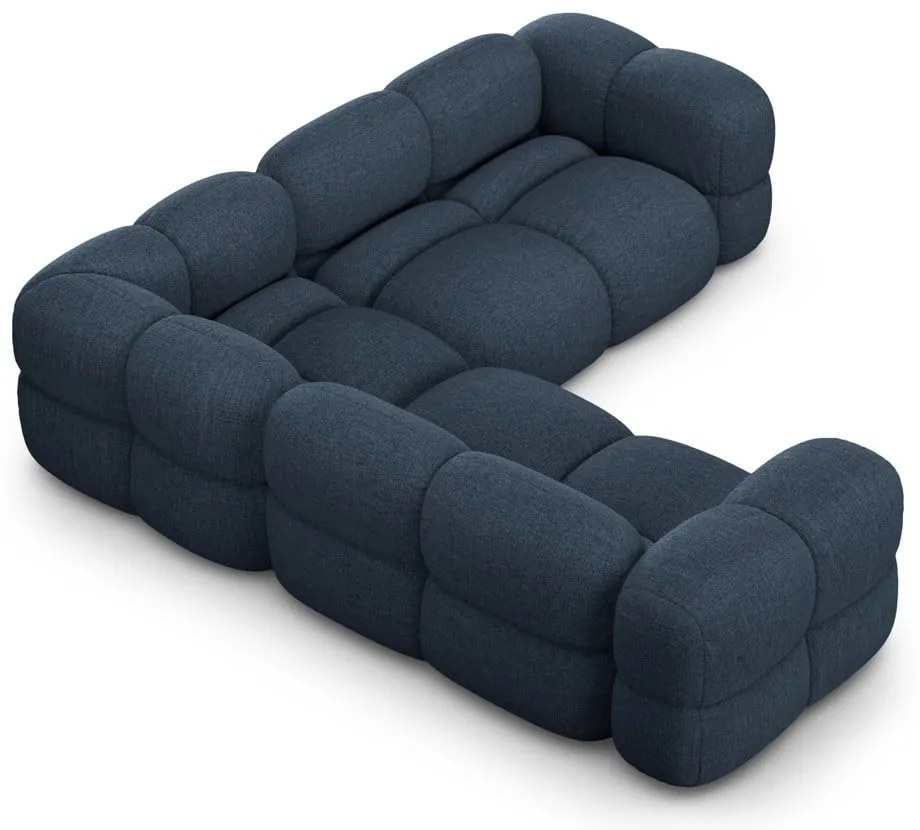 Тъмносин ъглов диван Loretto – Cosmopolitan Design