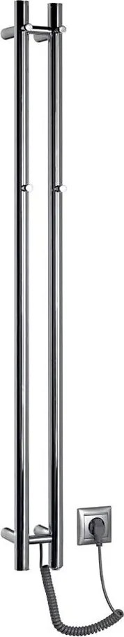 Sapho - Електрически сушилник за кърпи PAPINADO 40W 120x11 cm лъскав хром