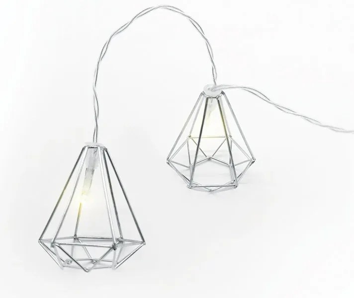 LED крушка в поредица Metal diamond-сребро-С таймер (10) парчета