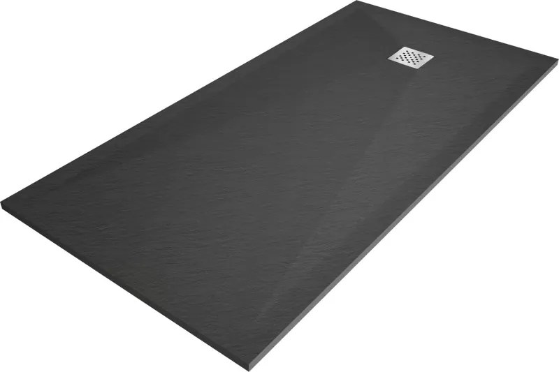 Mexen Stone+ правоъгълна композитна душ кабина 200 x 80 см, антрацит - 44718020