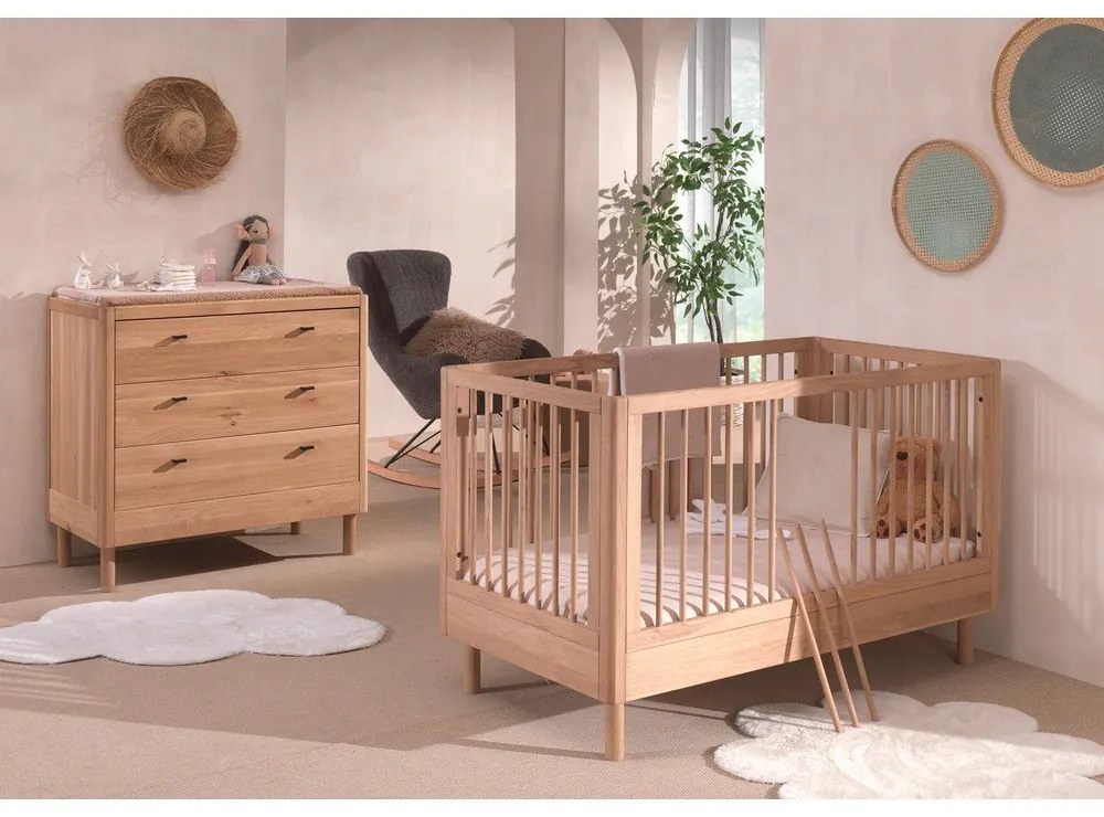 Комплект детски мебели от масивен дъб 2 бр. Forrest – Vipack