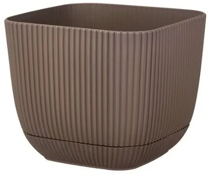 Horecano - Квадратна саксия №3 - 15x15xh13cm 1.8L ТЕРА (G-383-T)