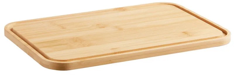 Кутия за хляб с капак за рязане Kinghoff KH 1948, 35 см, Бамбук, Стомана, Черен