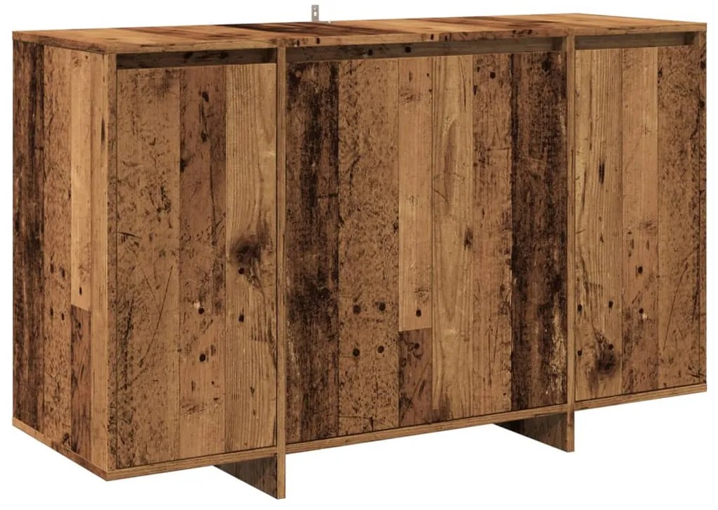 856792 vidaXL Шкаф за хранене Old Wood 120x41x75 cm Инженерна дървесина