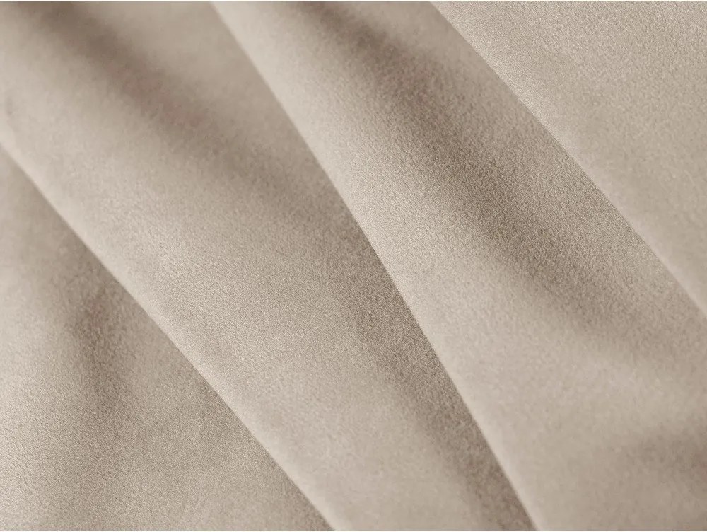 Бежово тапицирано двойно легло с място за съхранение и включена подматрачна рамка 160x200 cm Mount – Micadoni