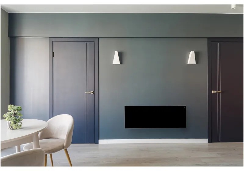 Разопакован: Електрически конвектор AENO AGH0002S, 700W, 30 м2, Мобилно приложение, Ултратънък, Wi-Fi, Черен