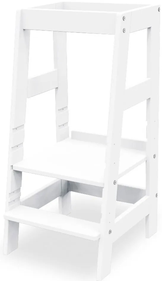 Силно регулируема детска седалка - бяла