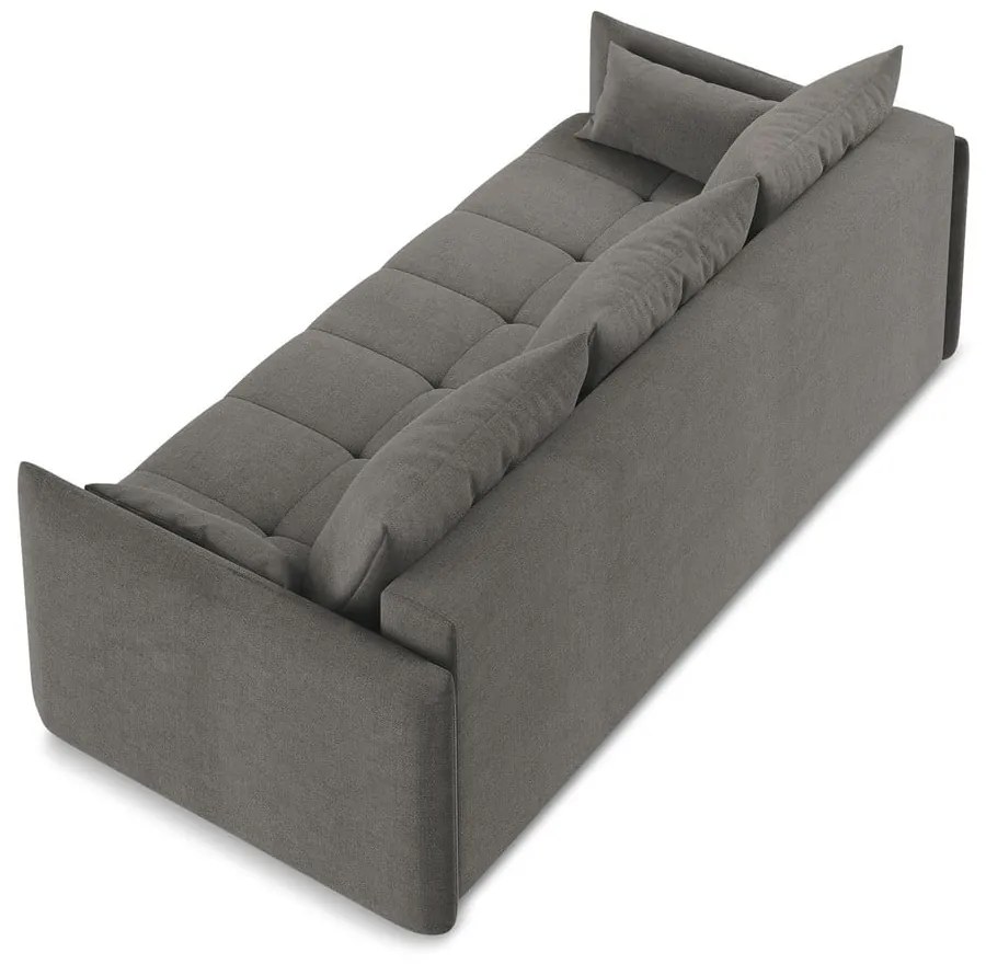 Тъмносив разтегателен диван с място за съхранение 225 cm Moku – Makamii