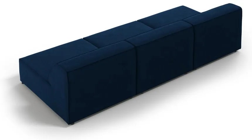 Тъмносин кадифен диван 240 cm Jodie – Micadoni Home