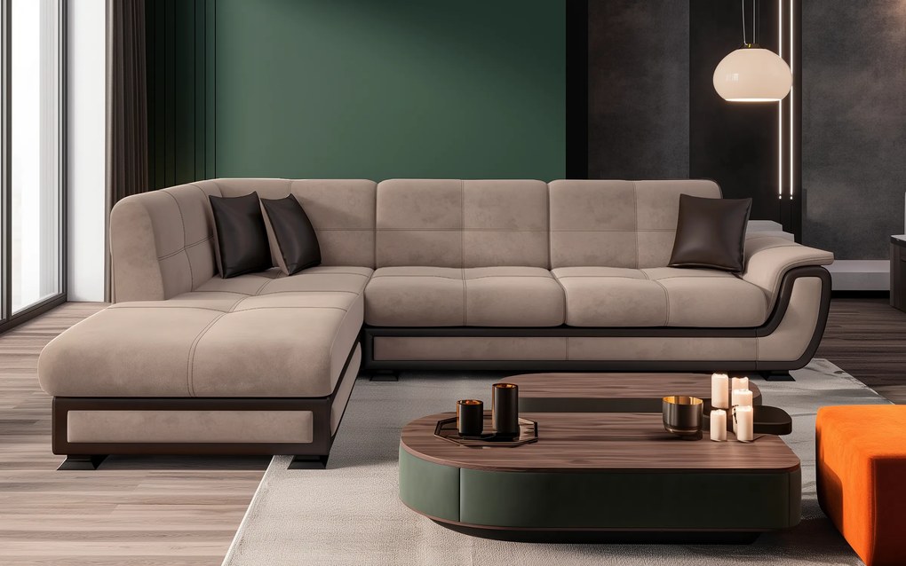 Разтегателен ъглов диван + клик-клак механизъм Принцес II