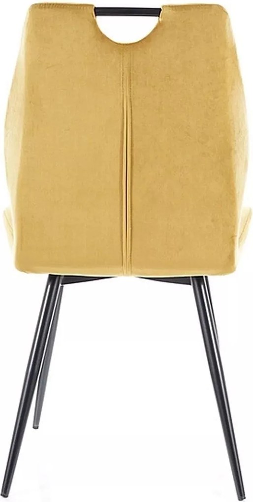 Стол Arco Velvet-Жълт (4) парчета