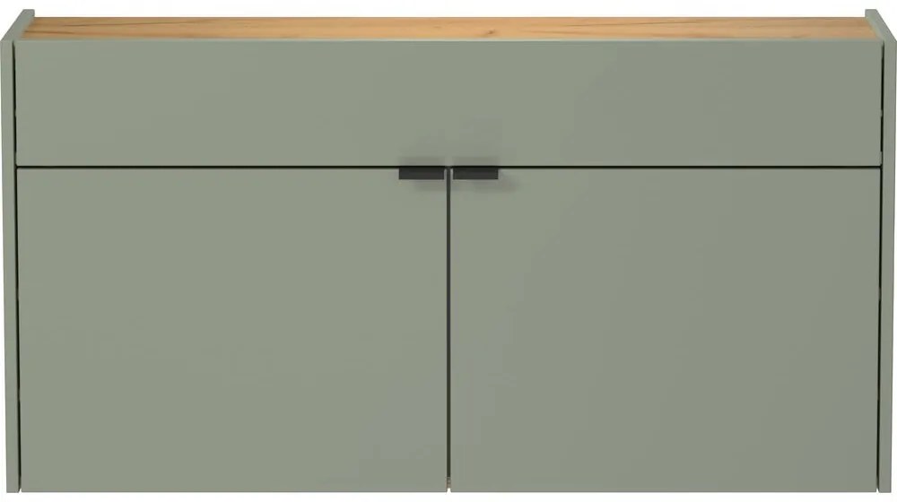 Светлозелено шкафче 110x57x22 cm Ameca – Germania