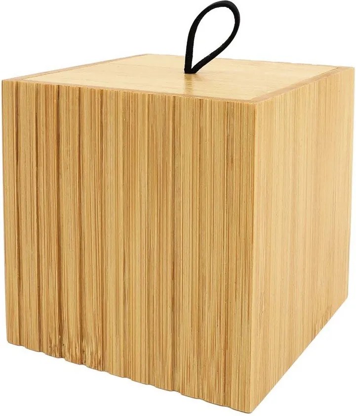 Бамбуков органайзер за баня за памучни тампони в естествен цвят Hanoi – douceur d'intérieur