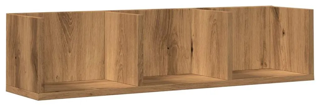 855949 vidaXL Стенен рафт за компактдискове Artisan Oak 75x18x18 cm