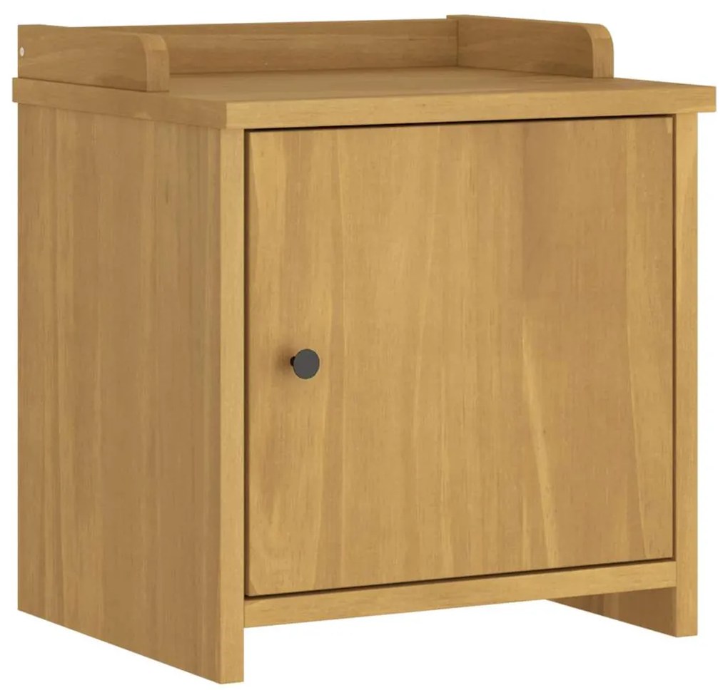 4010449 vidaXL L Пейка за антре SANDNES 45x40x50 cm масивна дървесина бор