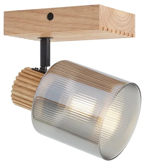 Модерен спот дърво с опушено стъкло, въртящ се и накланящ се - Gracy