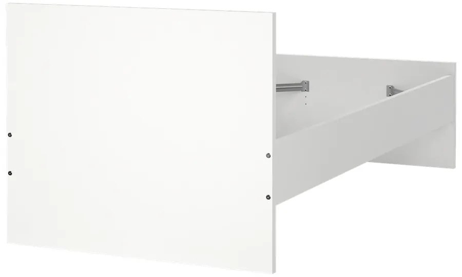Бяло единично легло 90x190 cm Naia – Tvilum