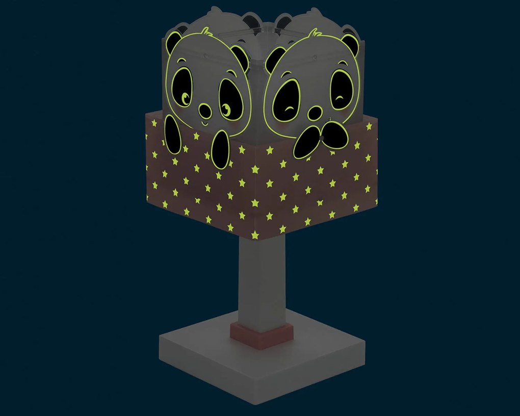 Лампа за четене Ango Panda-Pink