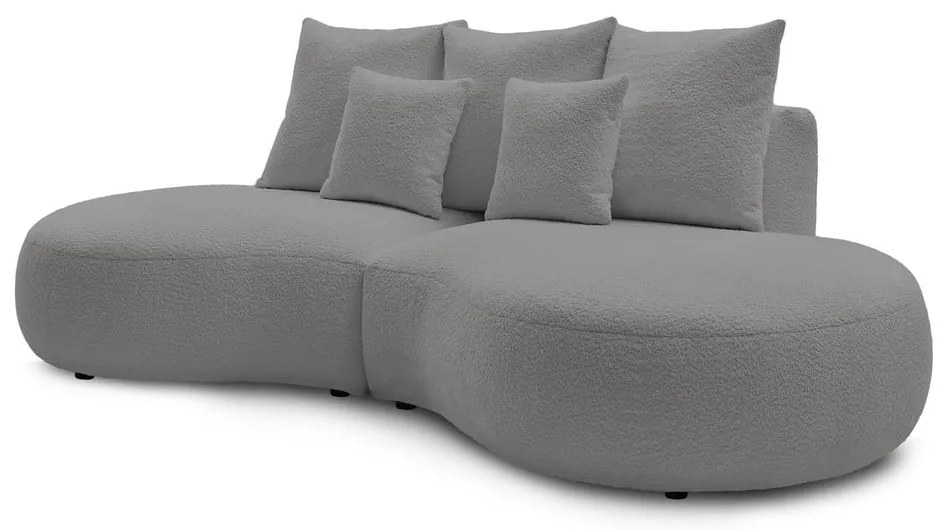 Светлосив диван от плат букле 260 cm Saint-Germain - Bobochic Paris