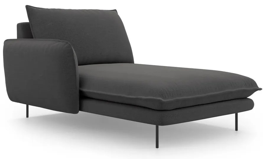 Тъмносив стол за отдих, ляв ъгъл Vienna - Cosmopolitan Design