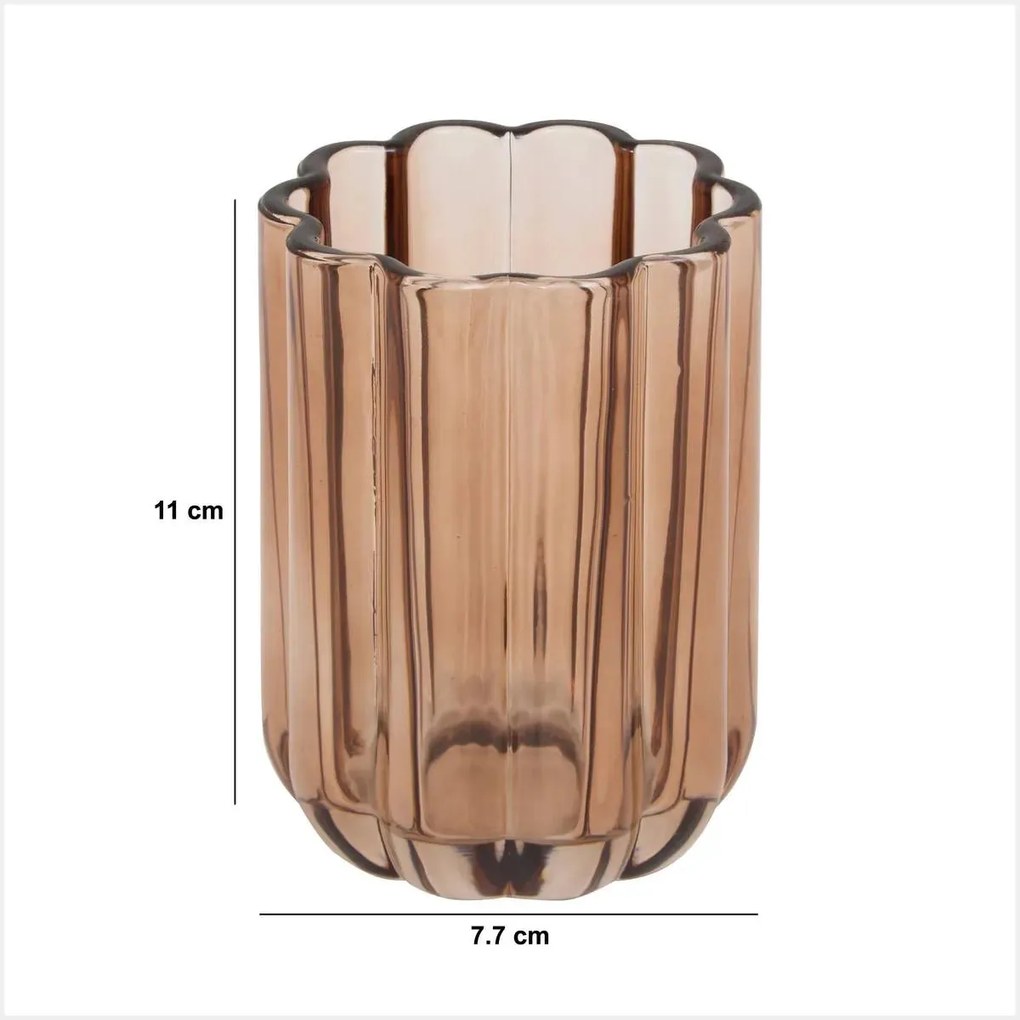 Поставка за четки за зъби 5five Florea, Стъкло - Зелен