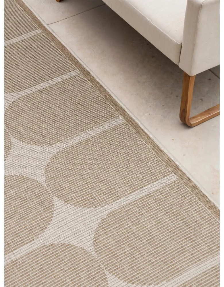 Пътека за открито и закрито в цвят слонова кост и бежово 80x250 cm Duet Bowen – NORTHRUGS