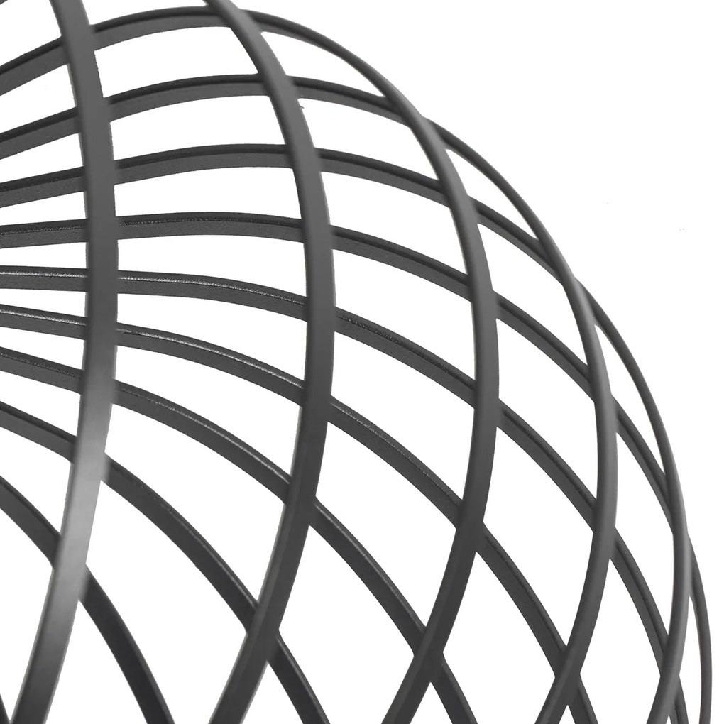 Интелигентен плафон черен 39 см с Wi-Fi G95 - Johanna