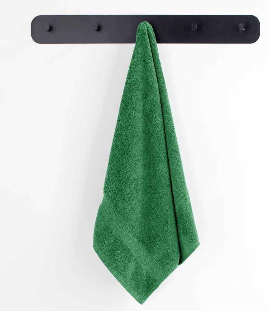 Тъмнозелени памучни хавлии и кърпи за баня в комплект 10 бр. от тери Marina – Restilo