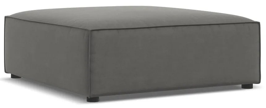 Сива кадифена табуретка Jodie – Micadoni Home