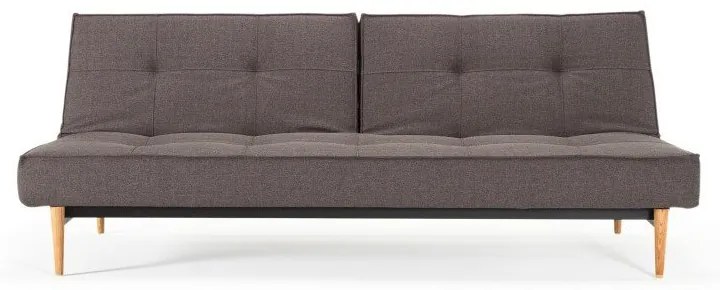 Тъмносив разтегателен диван с дървена основа Flashtex Dark Grey Splitback - Innovation