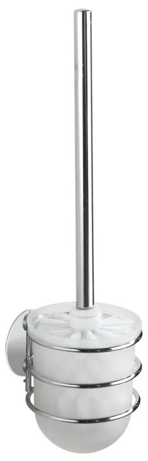 WENKO 18768100-WC комплект TURBO-LOC RUND стомана 10x37,5 cm гланц хром/бял