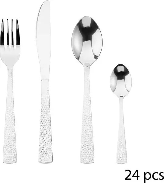 Комплект прибори Secret de Gourmet Sarah, Инокс, 24 части