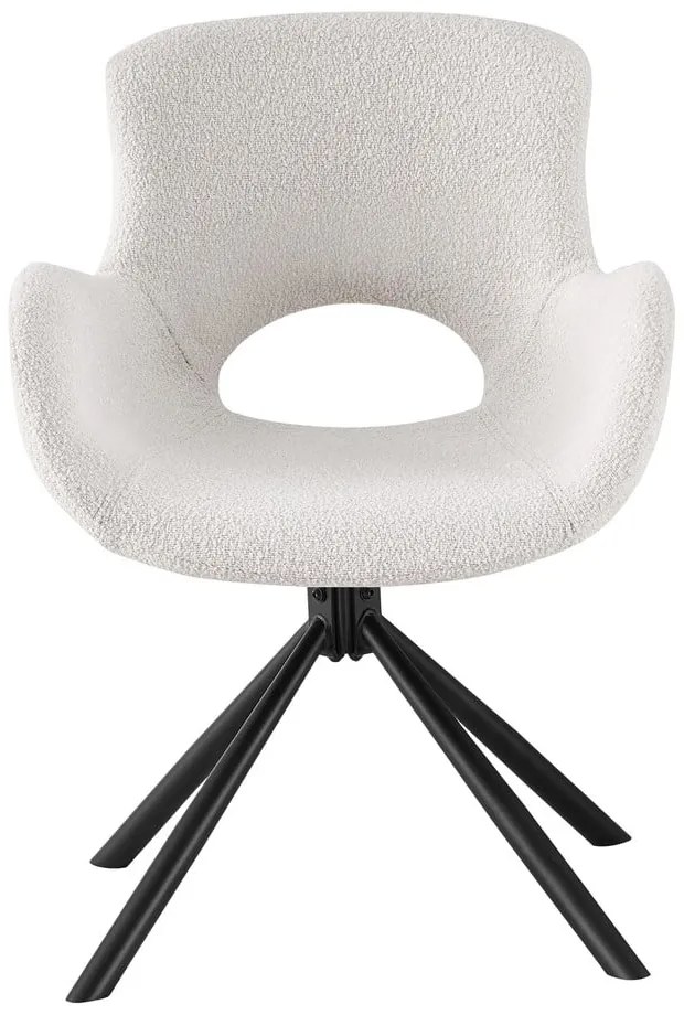 Бели тапицирани трапезни столове в комплект с подлакътници 2 бр. Amorim – House Nordic