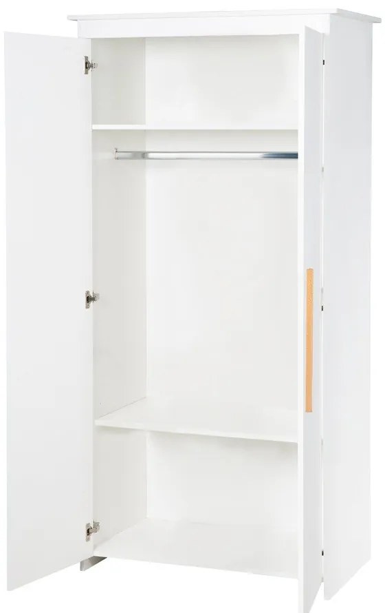 Бял детски гардероб 96x190x50 cm Lilo – Roba