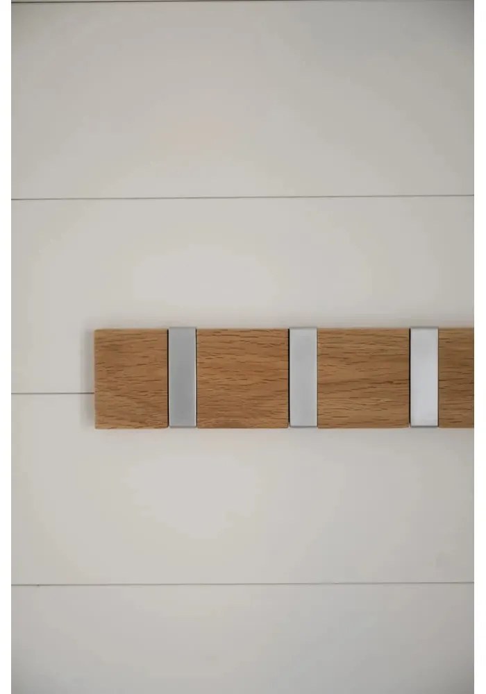 Стенна закачалка от масивен дъб естествена Confetti – Rowico