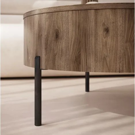 ФРИДА Елегантен Орех – МОДЕРНА ХОЛНА МАСА С ПОВДИГАЩ ПЛОТ И СКРИТО ПРОСТРАНСТВО ЗА СЪХРАНЕНИЕ