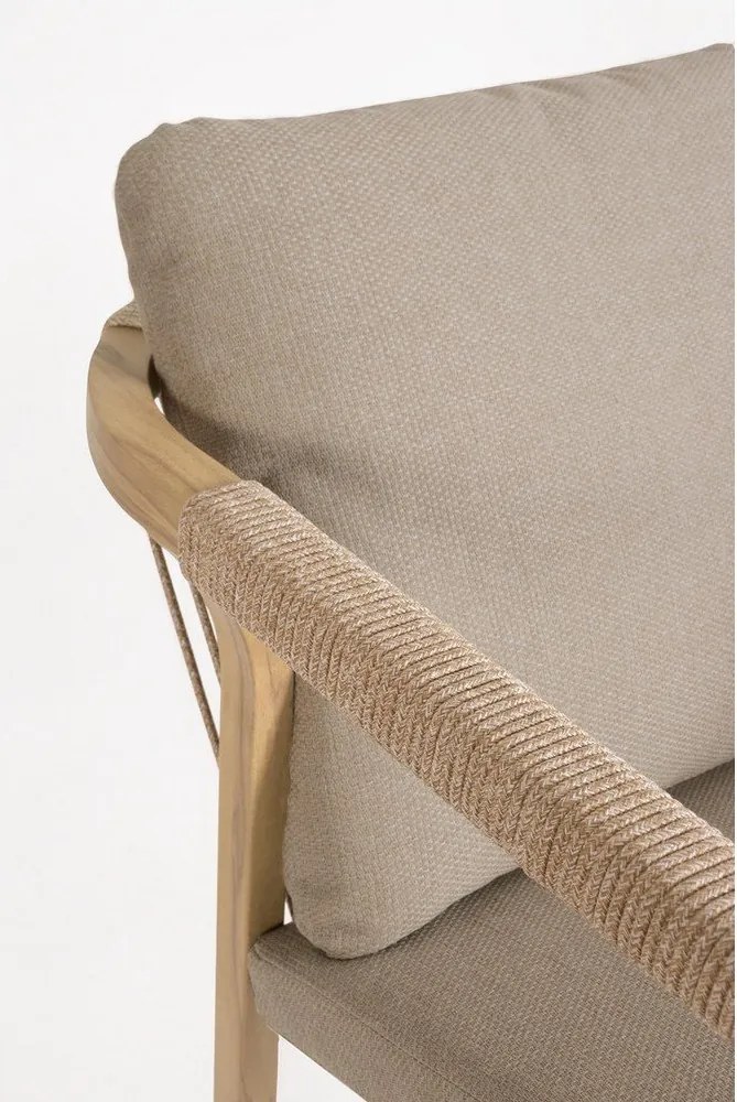 Градински стол метален в естествен цвят Kalimera – Bizzotto