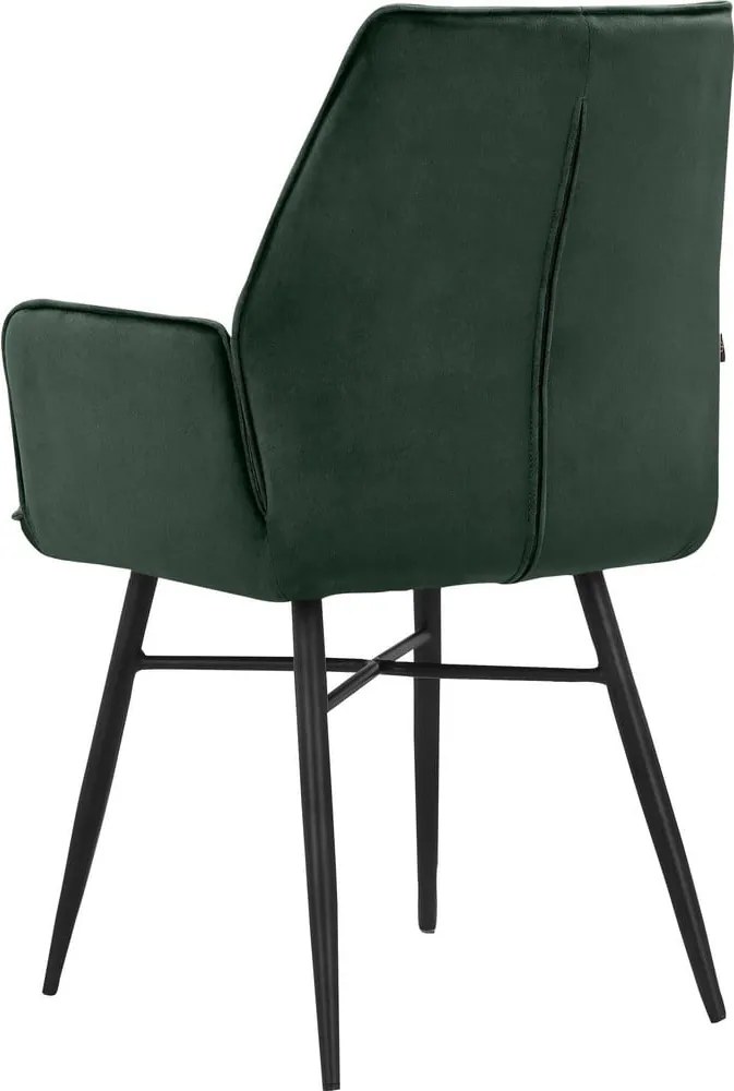 Зелени тапицирани трапезни столове в комплект 2 бр. Anzo – Støraa