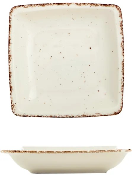 Gural Porselen - Side Дълбока квадратна чиния 19x19cm. (NBNORD19X19CK58KH)
