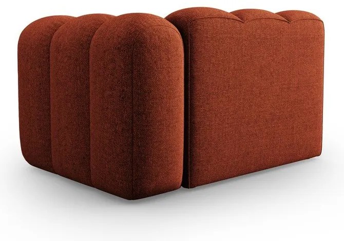 Модулен диван в тухлен цвят (десен ъгъл) Lupine – Micadoni Home