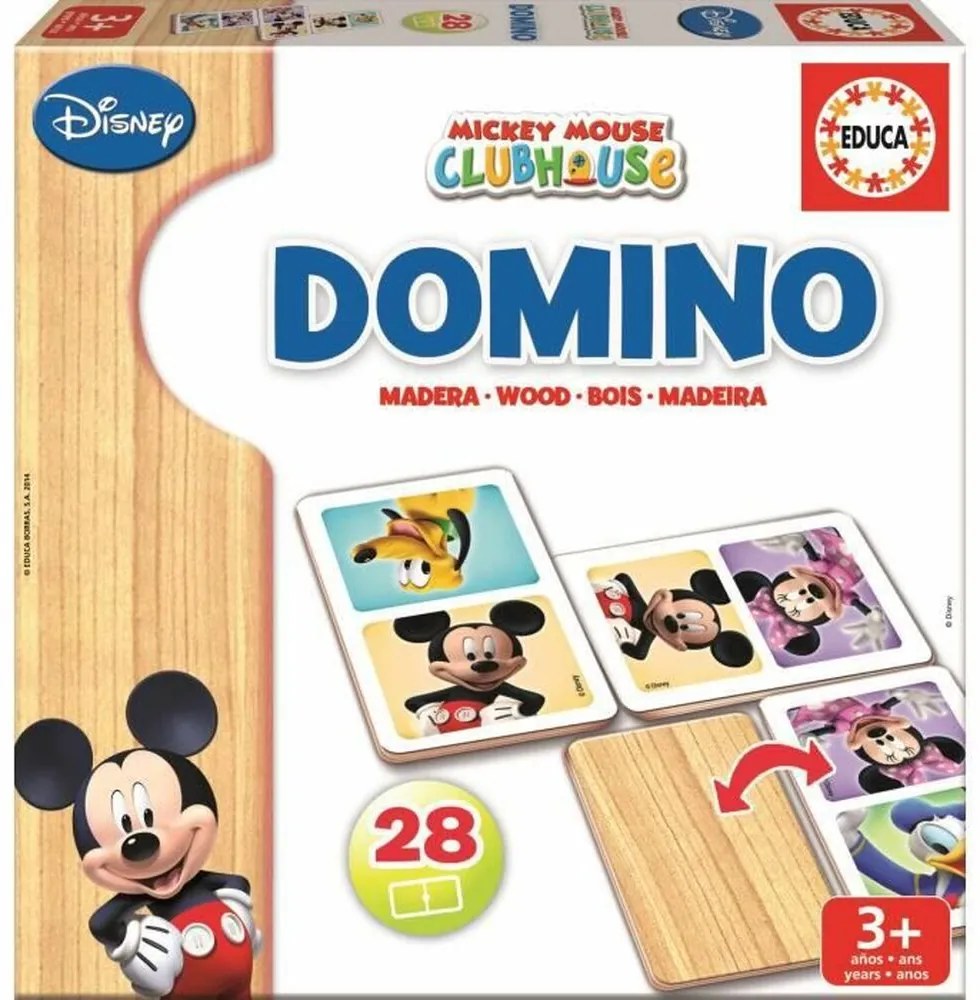 Домино Educa Mickey Дървен (28 pcs)