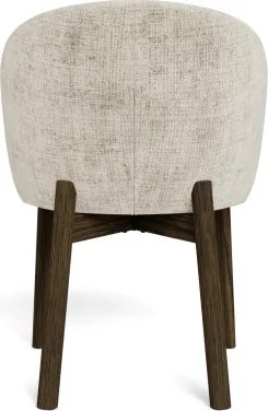 ДЕБОРА Бежово (тъкан Juto 4)/рамка опушен дъб (нюанс на орех) - ДЪРВЕН СТОЛ ЗА ДНЕВНА, ТРАПЕЗАРИЯ, ОФИС