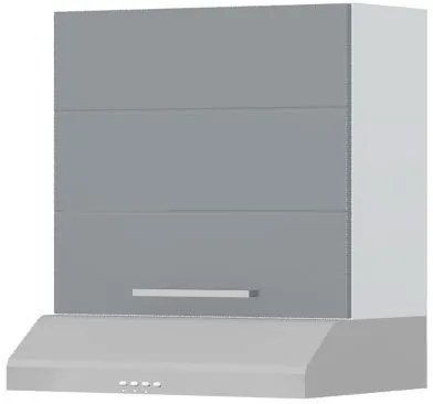 Висящ шкаф Hudson A7-60-1K за кухненски аспиратор-White - Gray
