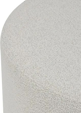 Пуф XL atmosphera Nesky, Букле, Бял, Ø81 см