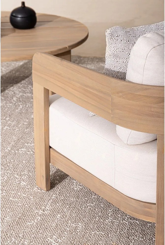 Градински стол от масивно дърво в естествен цвят Pablo – Bizzotto