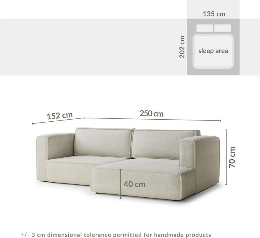 Светлосин шенилов сгъваем/с място за съхранение ъглов диван (десен ъгъл) Velto – Maison de Rêve